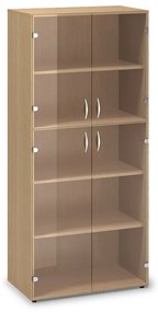 Vysoká skriňa ProOffice 80 x 45,8 x 178 cm, buk