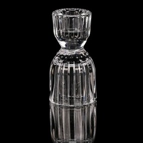 Svietnik sklenený 10 cm na kónickú sviečku, číra