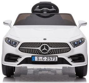 LEAN TOYS ELEKTRICKÉ AUTÍČKO - Mercedes CLS 350 - nelakované - biele - 2x45W MOTOR - 1x12V4,5Ah BATÉRIA - 2022