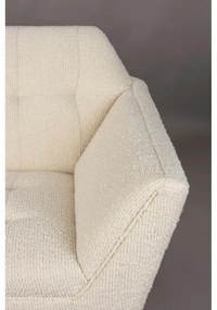 Krémová pohovka z textílie buklé 150 cm Kate – Dutchbone