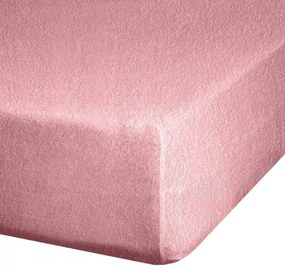 FROTÉ PRESTIERADLO 200X220 CM, VÝŠKA 20 CM PÚDROVO RUŽOVÉ