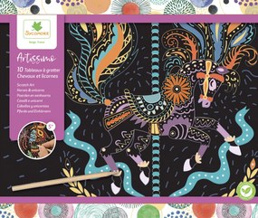 Artissimo - vyškrabávanie - Kone a jednorožce