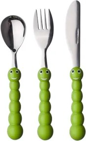 Sada detských príborov (3 ks) Veselá húsenica%
