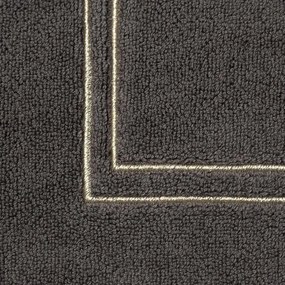 Dekorstudio Kúpeľňový koberec OLIVIA so zlatou výšivkou - oceľový