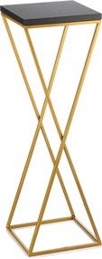 STOJAN NA KVETINÁČ LOFT6 70X24X24 CM ZLATÁ/ČIERNA