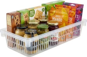 Orion Úložný kôš, box a organizér extra hlboký 50 cm x 20 cm INVA, transparentný