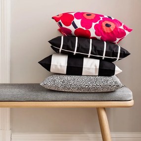 Obliečka na vankúš Pieni Unikko 50x50, červeno-biela