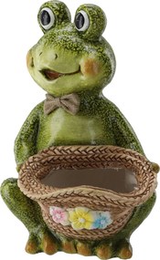 ZÁHRADNÝ KVETINÁK – ŽABA S KLOBÚKOM 23,5 x 22 x 32,5 CM *7195