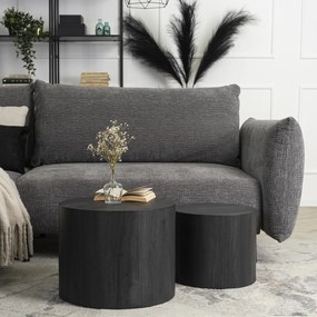 Set 2 ks konferenčných stolíkov Liloo (čierna) . Akcia -21%. Vlastná spoľahlivá doprava až k Vám domov. 1129183