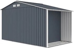 Záhradný domček plocha 342 x 191 cm (sivá)