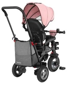 Lionelo - Detská trojkolka TRIS ružová/šedá