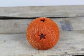 Oranžový keramický svietnik malý 7cm