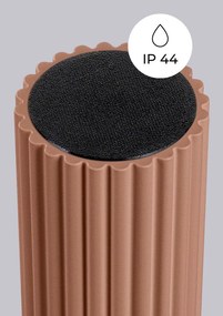 Svetlohnedé stropné svietidlo so skleneným tienidlom ø 12 cm Orbital – Sollux