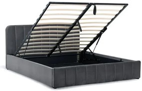 Posteľ AVENA 180 tm. šedá