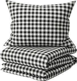 Bavlnené obliečky NORDIC CHECK tmavo sivé Rozmer obliečky: 70 x 90 cm | 140 x 200 cm