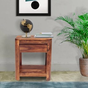 furniture-nabytek.cz - Nočný stolík drevený z masívu palisander 45x60x40