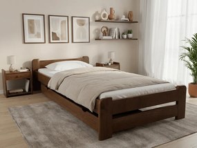 Posteľ Emily 90 x 200 cm, dub Rošt: Bez roštu, Matrac: Matrac Somnia 18 cm