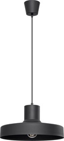 Závesné svietidlo Bilo, 1x čierne kovové tienidlo