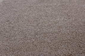 ITC, Metrážny koberec Sweet 92 hnedý, na mieru, šíře 4m, hnedá, filc, obývacia izba