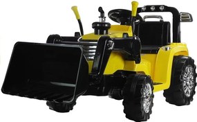 LEAN CARS Elektrický traktor s bagrom na batérie ZP1005 pre deti žltý
