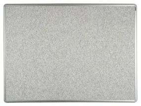 Textilná nástenka ekoTAB v hliníkovom ráme, 900 x 600 mm, sivá