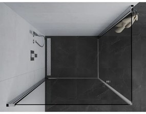 Mexen Pretoria sprchový kút duo 90x70 cm, priehľadná, chrómová, 852-090-070-02-00