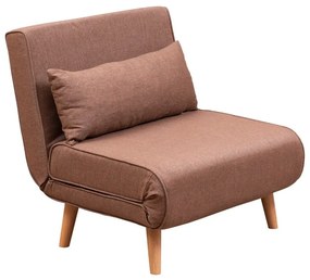 Hnedé kreslo Folde – Artie