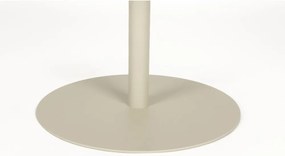 Krémový oceľový okrúhly konferenčný stolík ø 60 cm Snow – Zuiver