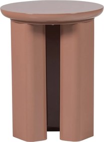 Lesklý okrúhly odkladací stolík ø 40 cm Orivo – WOOOD