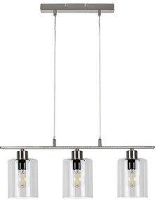 Rabalux MIROSLAW závesné svietidlo max. 3x40W | E27 | IP20 - saténový chróm