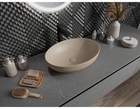 Mexen Cornelia, umývadlo na dosku 50 x 36 cm, cappuccino matná, 21885064