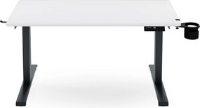Elektrický stôl s nastavením výšky ergonomický antracitovo-bieli, 1200x600 mm: ARIA