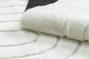 Koberec CURVY biely 11 Arches, prateľný