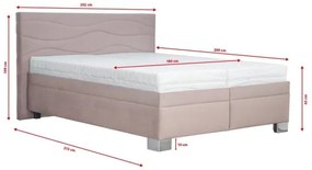 Čalúnená posteľ s matracom WINDSOR 180x200 cm béžová