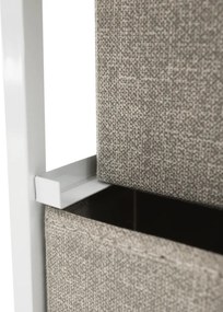 Komoda s látkovými zásuvkami OFELIA, biela