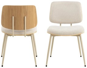 Krémová jedálenská stolička Owen – Actona