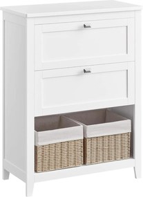 Kúpeľňová skrinka s 2 zásuvkami 30 × 60 × 80 cm, biela