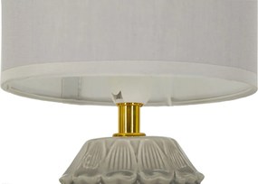 Stolná lampa Pigny 30,5 cm sivá