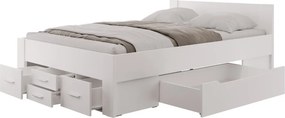 Postel Iwetta 140x200 cm, biela