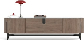 TV stolek Silario 220 cm ořech/mramor
