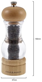 Cole&Mason - Sada mlynčekov na soľ a korenie BEECH 2 ks buk 16,5 cm