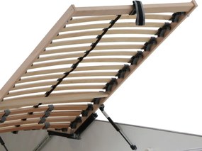 Posteľ Hilton 180x200 cm, svelo šedá látka