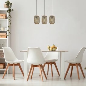 Rabalux 72093 - Luster na lanku ADALLA 3xE27/40W/230V ratan