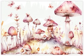 Obraz - Ružová víla (90x60 cm)