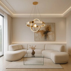 Toolight Toolight, LED stropné osvetlenie 64W, 3000W, LHJ060-CP, zlatá, OSW-50029