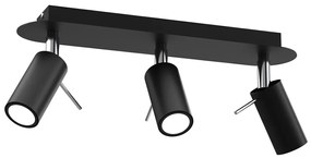 Bodové svietidlo PRESTON 3xGU10/MR11/40W/230V čierna