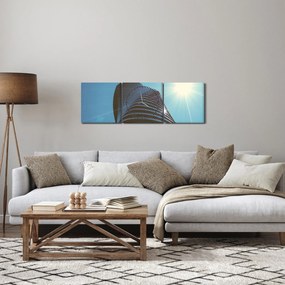 Obraz - Architektúra (s hodinami) (90x30 cm)