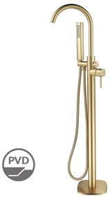 Laveo Pola, voľne stojaca vaňová batéria h-1081, zlatá matná, LAV-BAP_G1SB