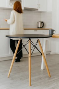 Jedálenský stôl SETTLE čierny FAT1187