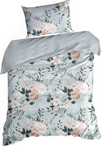 RENFORCÉ OBLIEČKY ROSITA 140X200 CM, 1 KS 70X80 CM KVETY